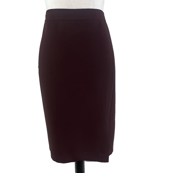 Talbots Skirt Plus size 14W Petite Plum Straight Knee Career Suit Professional - Picture 1 of 10